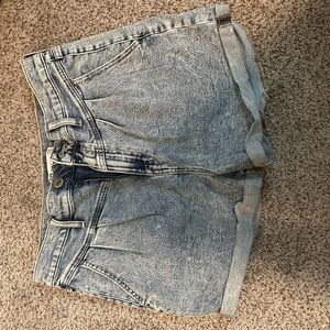 SO Blue Jean Shorts Light Wash Distressed